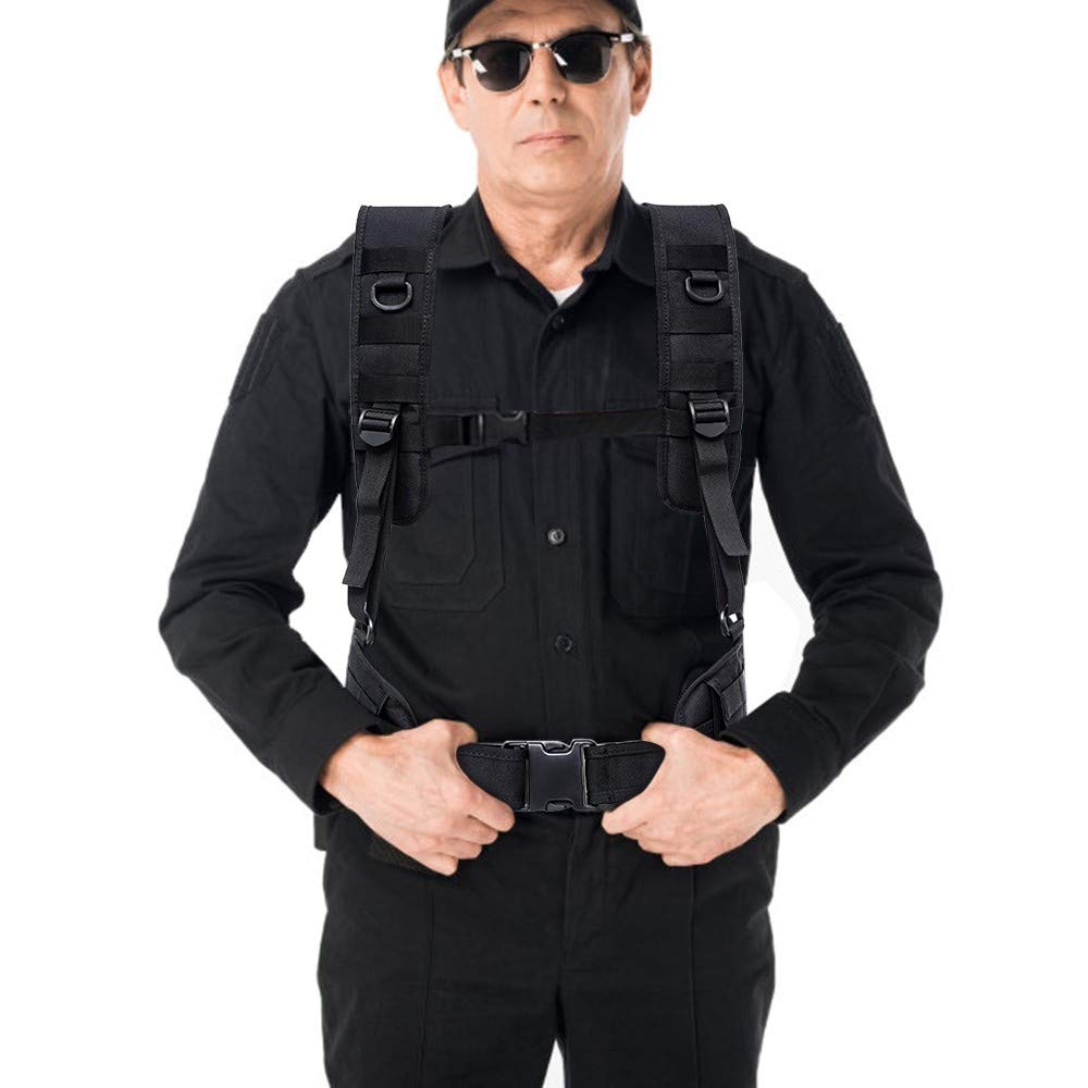 Tactical Vest, uprząż na klatkę piersiową, funkcjonalna talia 600D, do Airsoft, polowania, wędrówek, trekkingu, wojskowego paska, kamizelki, zielony, 67*28cm