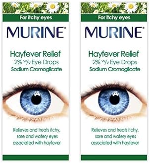 Hayfever Eye Drops, Hayfever Treatment for Itchy and Painful Eyes, Anti-inflammatory Eye Drops 10ml (Pack of 2)