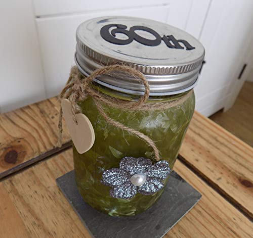 Gregory Crafts & Gifts 60th Firefly Mason Jar Gift for a 60 Birthday