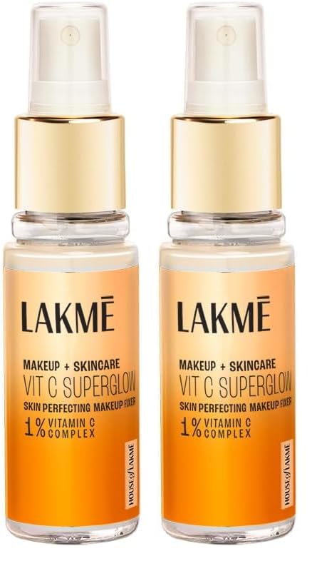 Lakme Makeup+Skincare VitC Superglow Skin Perfecting Makeup Fixer 60ml (Pack of 2)-picture-19