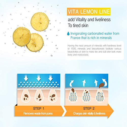Mizon Vita Lemon Peeling Gel, Lemon Peel Oil And Sparkling Water, Skin Tightening, Moisturizing, Skin Vitality, Removes Dead Skin Cells (150G/ 5.3 Oz) #TOP5