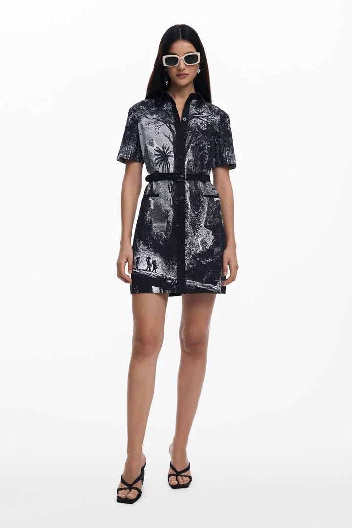 Desigual Vest_Tropic_litography_la Casual Dress Mujer