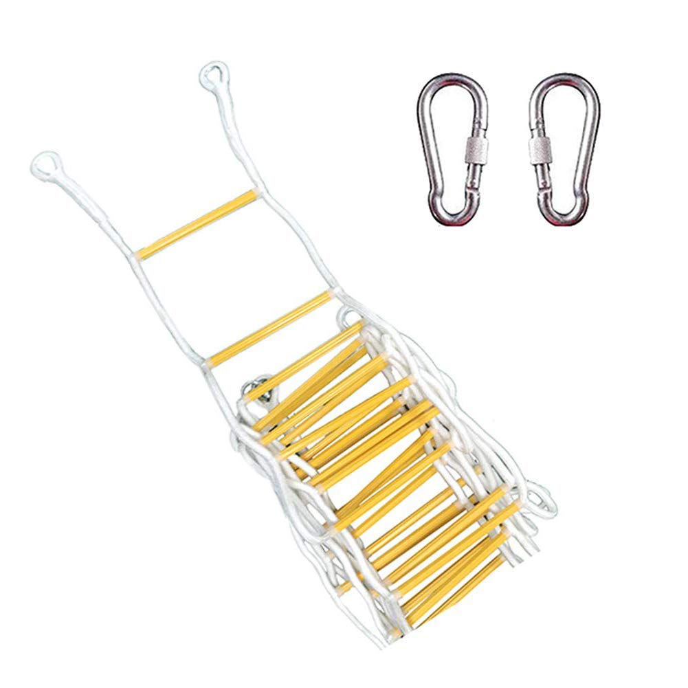 Échelle de corde d'évacuation incendie 15m avec crochets pour balcon