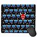 Produktbild Blue Cute Happy Expression Face und Red Fierce Expression Rechteckiges rutschfestes Gaming-Mauspad Tastatur Gummi-Mauspad für Heim- und Büro-Laptops