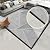 Floor Rubber Transition Strip Self Adhesive Carpet to Tile Transition Strip Edging Trim Strip for Threshold Transitions with a Height Less Than 5 mm/0.2in (Black, 16.4FT)