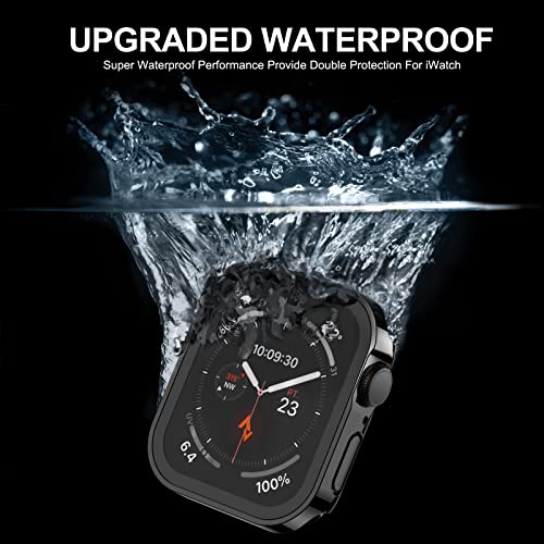 Recoppa 2 Pack Hard Case Compatible for Apple Watch 44mm Series 6/SE/5/4 with Tempered Glass Screen Protector - Image 4
