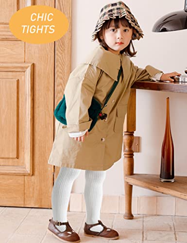 Kiench Toddler Baby Girls Tights Cotton Cable Knit Leggings Stockings Pantyhose3