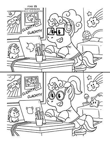 Unicorn Activity Book for Kids Ages 6-8: Unicorn Coloring Book, Dot to Dot, Maze Book, Kid Games, and Kids Activities 5 51RbRIkB6UL