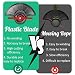 Beamely 50 Pcs Plastic Grass Trimmer Blades, 135 mm Garden Mower Replacement Blades Cordless Lawn Mower Cutting Blades Lawn Strimmer Accessories Tool for Lawn, Garden, Orchard, Woods, or Pastoral