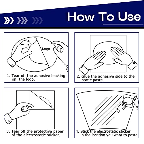 Windshield Sticker Applicator, Static Cling Window Film Clear Car Window Stickers, Windshield Sticker Applicator Fit For Registration Sticker, Annual Inspection Sticker And Parking Permit Removable #TOP4