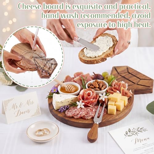 Set de 4 tablas para queso en forma de diamante miniatura 6