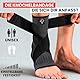 NEO X-PRO Sprunggelenkbandage - Einstellbares Fußbandage - Flexible knöchelbandage - Ultradünn Fußgelenkbandage - Komfortabel - Rechte und Linke Fußgelenk - Damen und Herren (Schwarz, S)