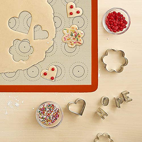Amyone Macaron Silicone Baking Mat, 2 Pcs Half Sheet Silicone Mats For Baking, Non-Stick Silicone Cookie Sheet Liners For 13 X 18 Sheet Pan For Macaron/Cookie/Bread/Pastry thumb #8