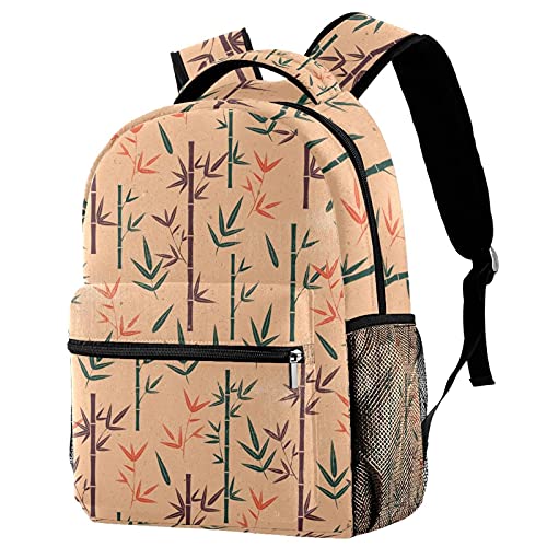 Sac à dos voyage vintage bambou porte-bouteille enfants vert