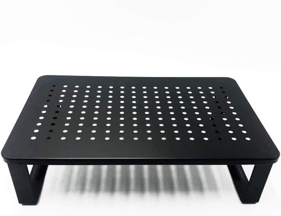 Metal Monitor Stand Monitor Mount Ergonomic Laptop Stand Computer Monitor Riser for Desk with Mesh Platform for Laptop Computer iMac PC Printer up to 20KG 1pcs () image 2