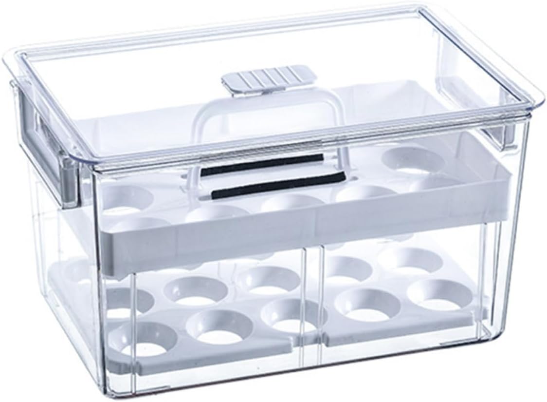 1pc Storage Organizer Removable Dividers Refrigerator Holder for Efficient Freezer Storage Compact Design for Easy Organization and Crack Prevention