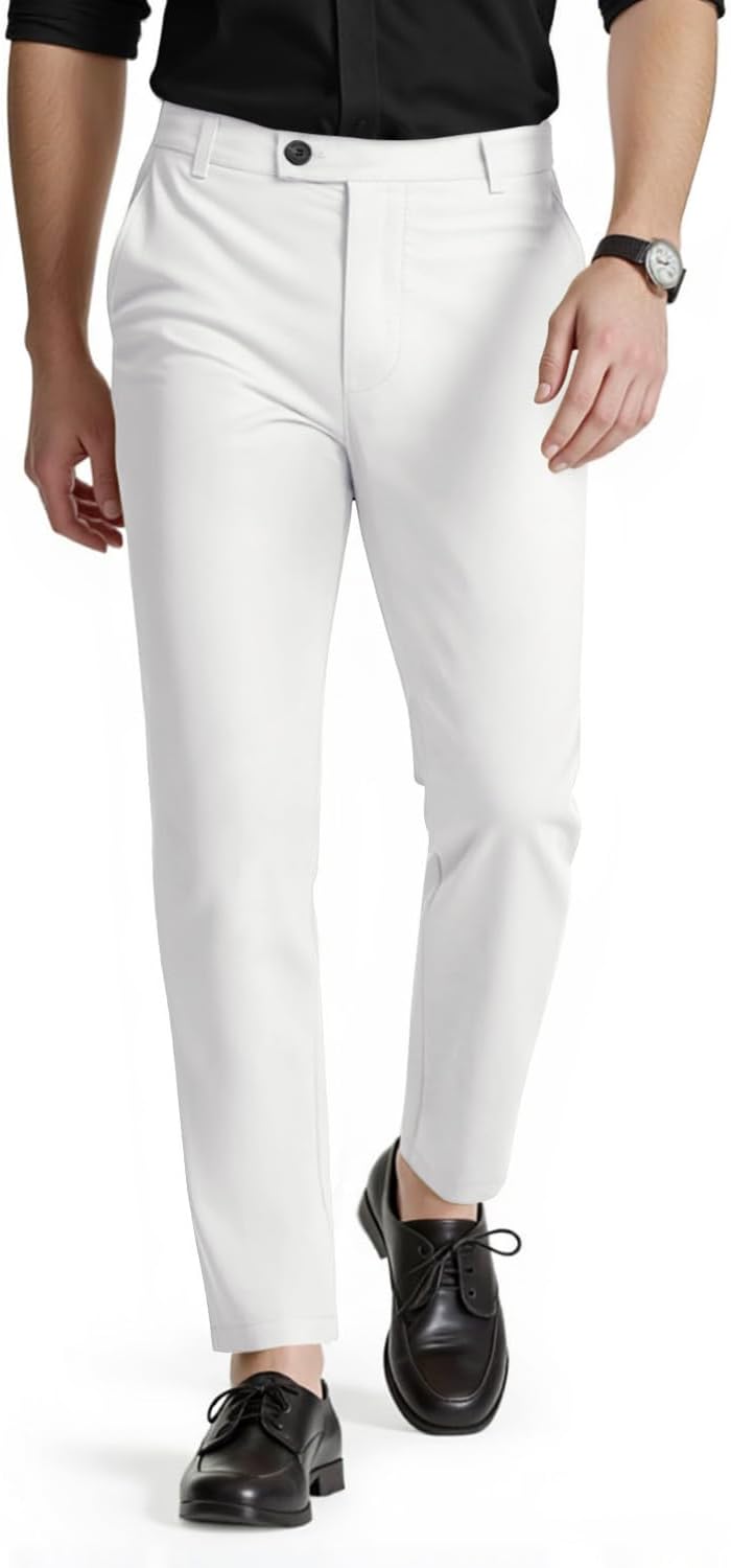 GINGTTO Mens Dress Pants Slim Fit Stretch Formal Pants for Men