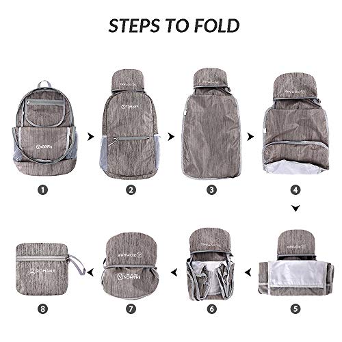 Mochila plegable ultraligera 20L para senderismo miniatura 6