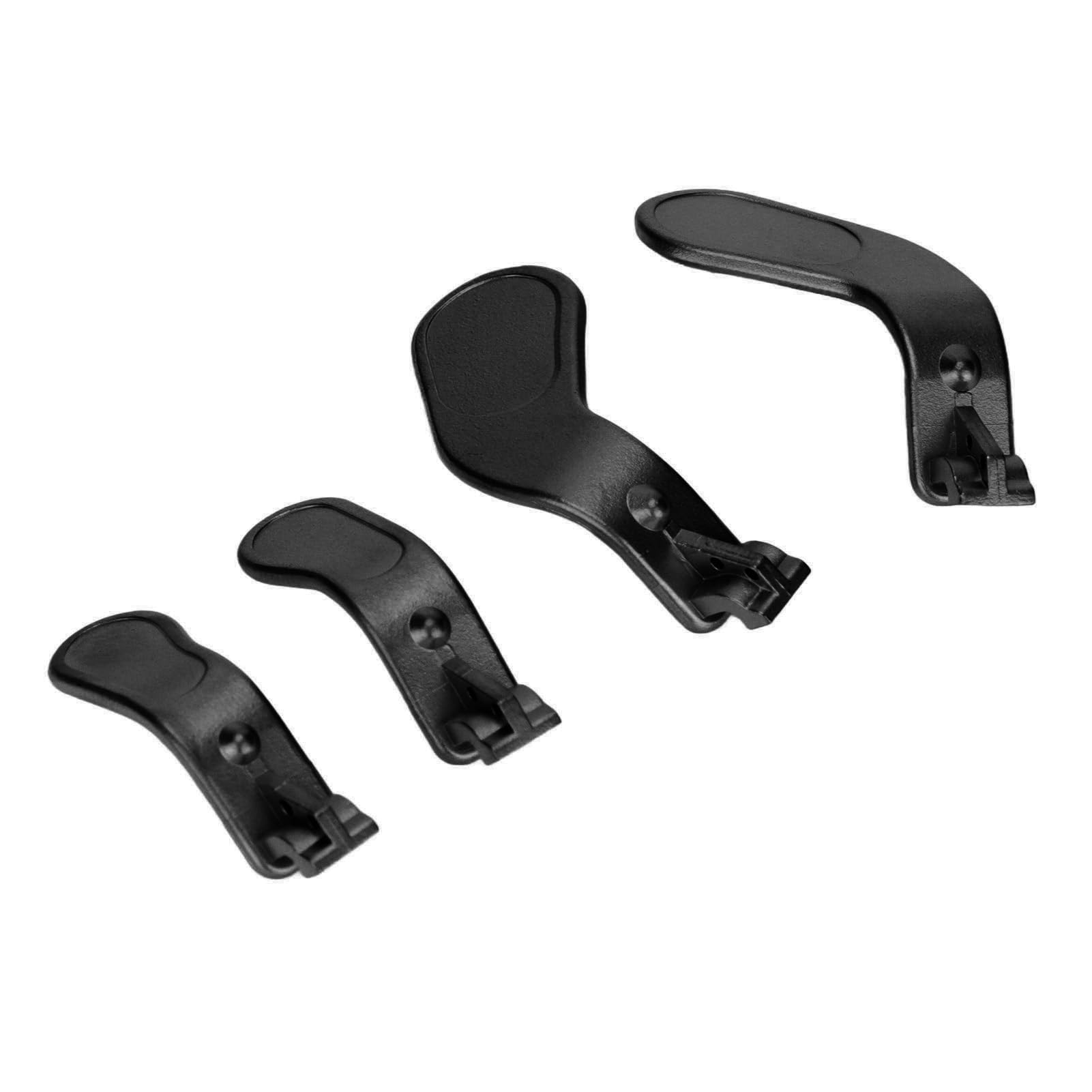 4 Unidades de Paletas de Control, Piezas de Repuesto de Acero Inoxidable con Cierre de Gatillo para Xbox One Elite Series 2, Modelo 1797 (Negro)