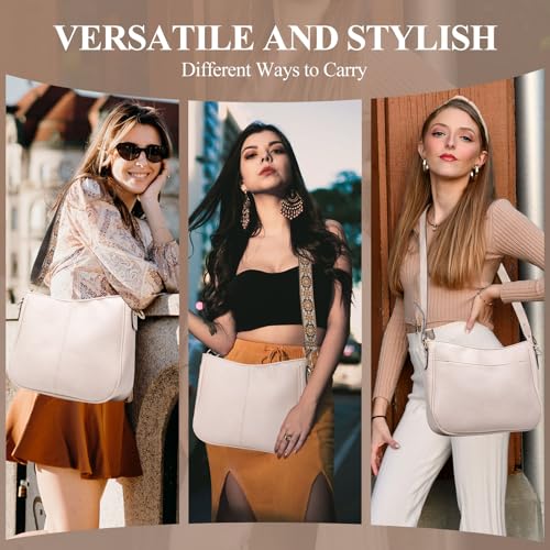 Image of Long Keeper Crossbody HandBags - Women Trendy Hobo Bag with Guitar Strap Casual Vegan Leather Shoulder Bag Purses