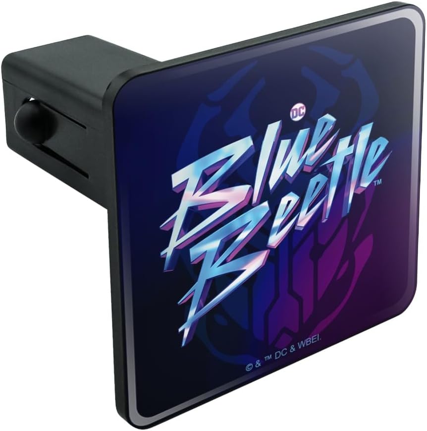 GRAPHICS & MORE Blue Beetle Logo Tow Trailer Hitch Cover Plug Insert 1 1/4 inch (1.25")