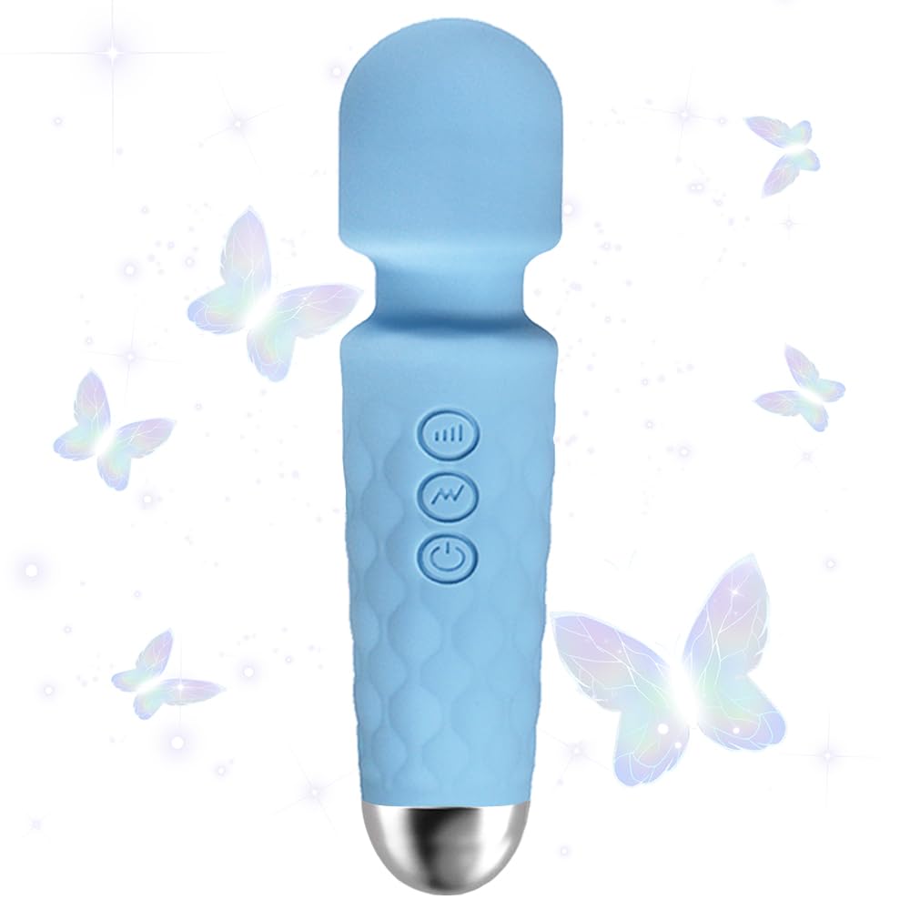 Portable Multifunctional Mini Massager - Travel Companion, 20 Modes 8 Levels of Intensity, Soothing The Whole Body Muscles, Creating The Ultimate Comfort Experience (Sky Blue)