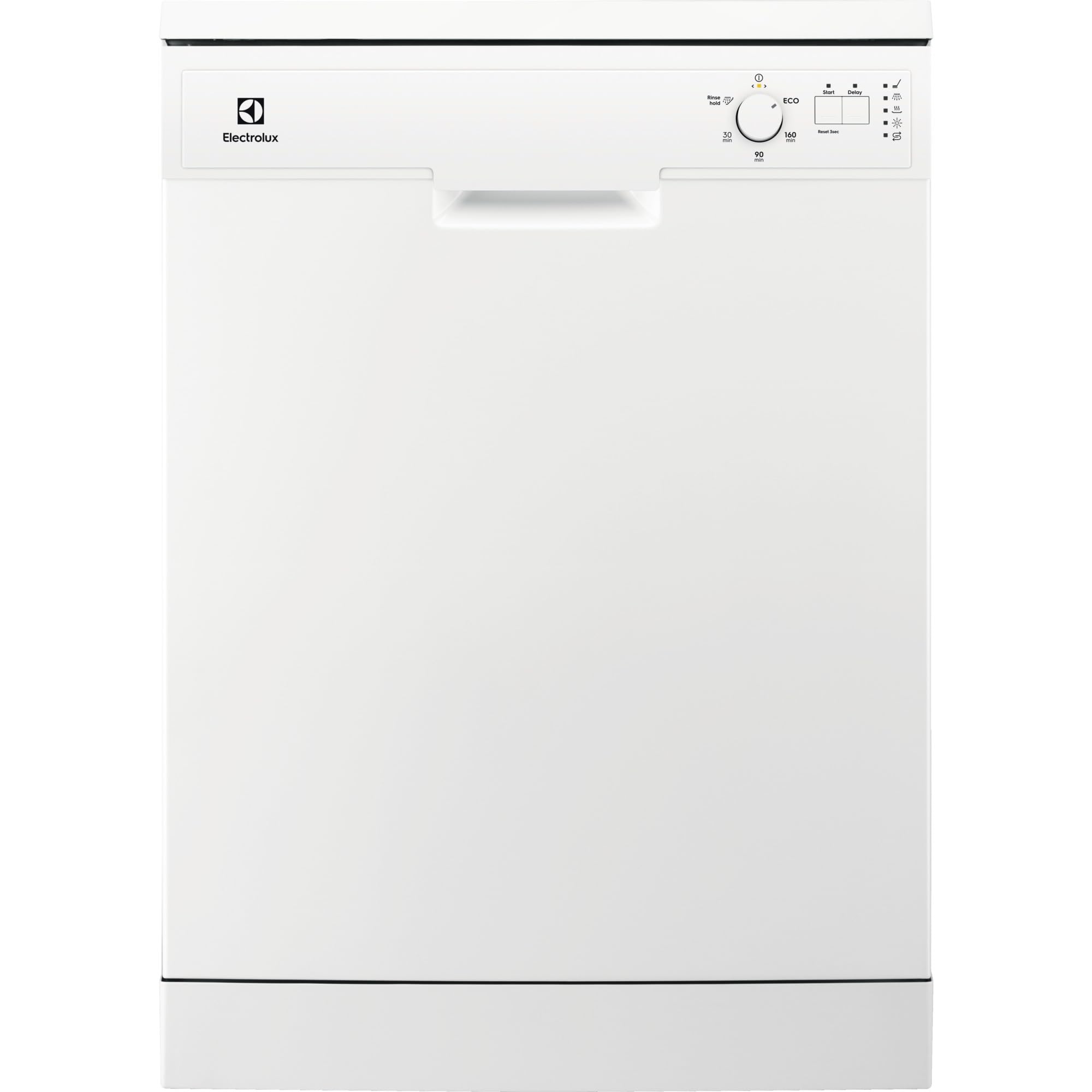 Electrolux ESA17210SW Lavavajillas, 60 cm, 13 Cubiertos, Secado AirDry, 5 Programas, 3 Temperaturas, 48 dB(A), Serie 300, Clase E