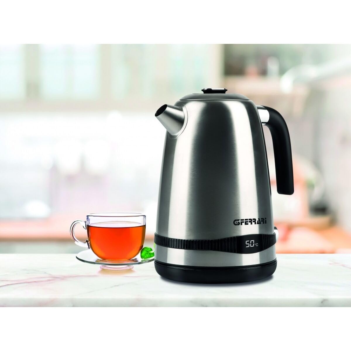 G3 Ferrari G10131 Tisaniere Bollitore Elettrico, 2025 W, 1.7 Litri, Acciaio Inox, Steel
