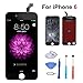 Produktbild euskDE kompatibel mit iPhone 6 Display Ersatz Set Schwarz Berührungssensitiver Bildschirm Glas mit Komplettes Kostenlose Werkzeuge Für iPhone 6 Display 4.7"