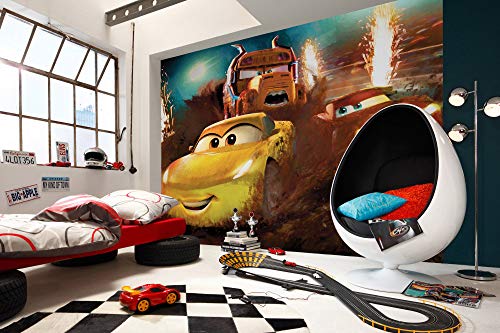 Disney Komar IADX7-031 Papier peint photo intissé Motif Cars Dirt Track 350 x 250 cm