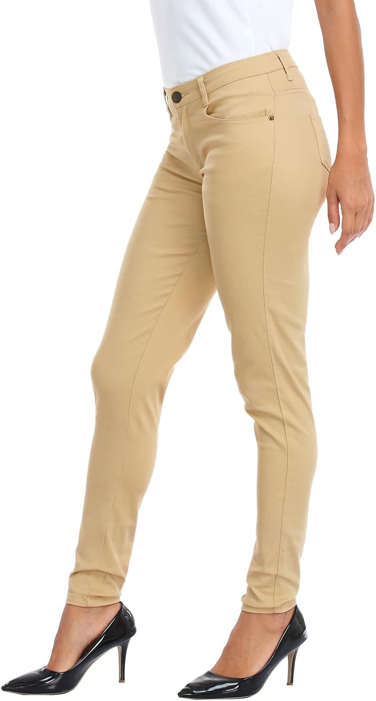 HDE Women's Mid-Rise Stretchy Denim Slim Fit Skinny Jeans - Image 6