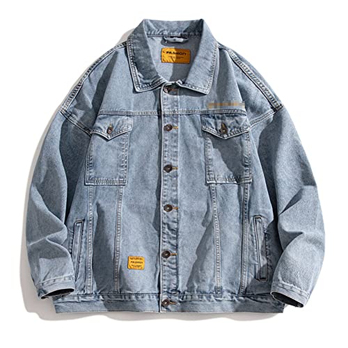 Veste en jean vintage homme Youllyuu le look cowboy urbain idéal