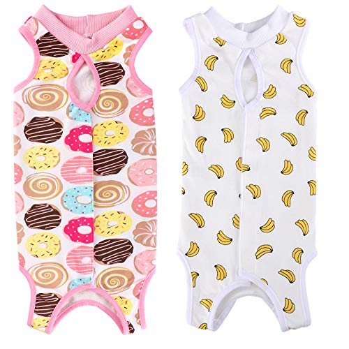 image for ADXCO 2 Pieces Cat Recovery Suit Cat Surgery Recovery Suit Cat Clothes