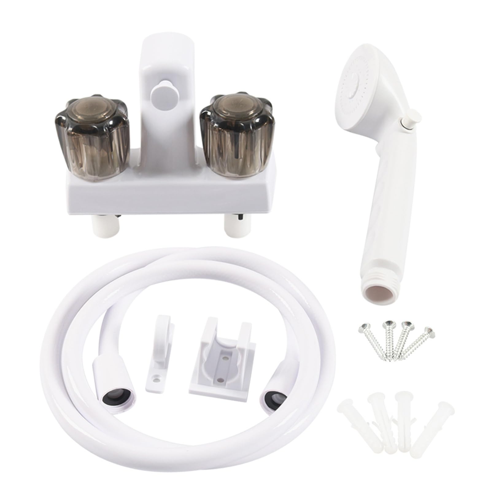 Manguera de ducha para autocaravana, repuesto flexible ABS de 1, 5 m, ligera, resistente a la humedad para mejoras en baño Manguera de ducha ABS