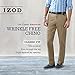 IZOD Men's Big-and-Tall American Chino Double-Pleated Pants, Stone, 52W x 32L