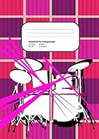 Notenheft F?r Schlagzeuger Din A4: 120 Seiten, 60 Blatt, 11 Systeme : Das Ideale Notenheft F?r Deinen Schlagzeug Unterricht Zum Notieren Deiner Ideen Und ?bungen 1673203167 Book Cover