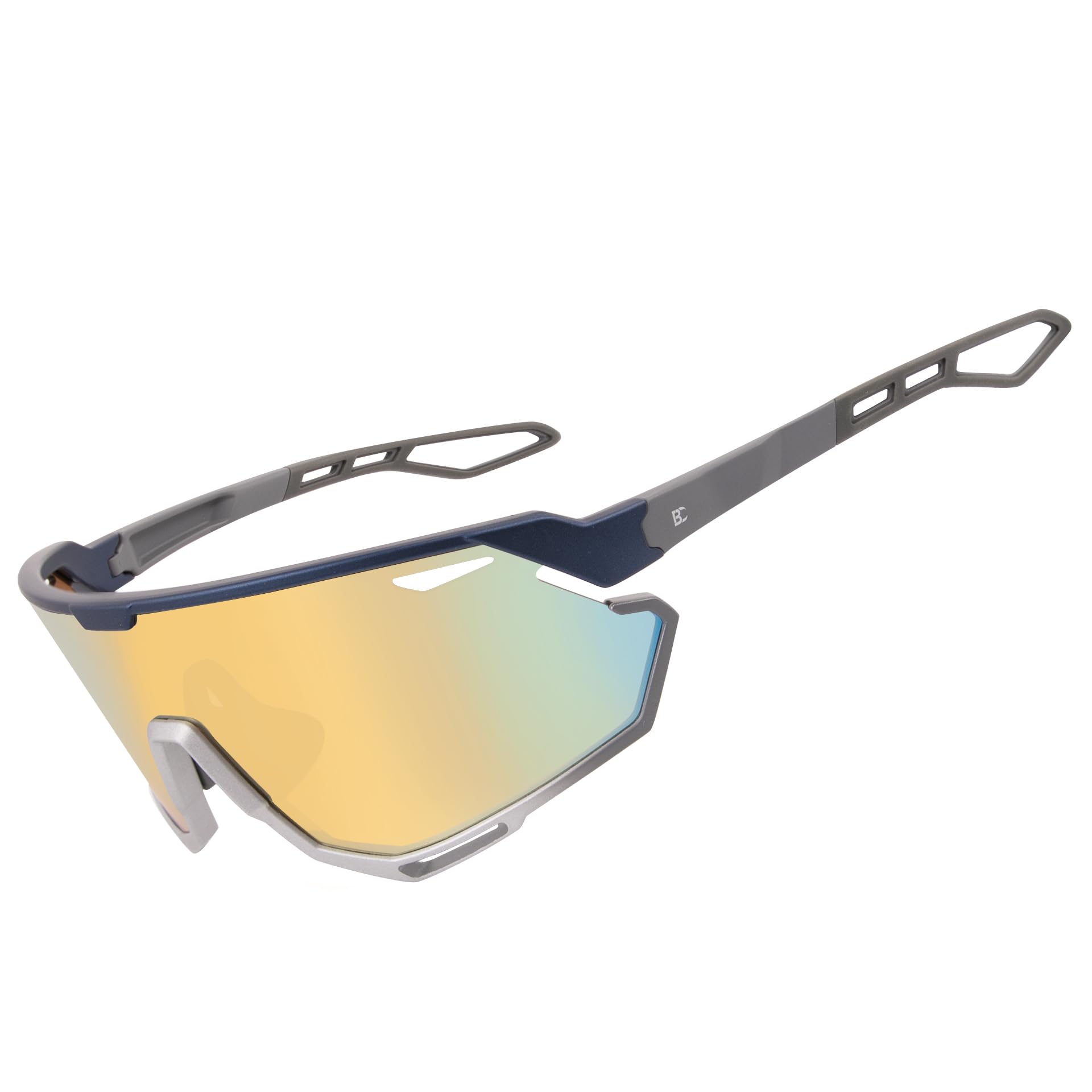 Bircenpro Cycling Sunglasses for Men Women - UV400 Protection Sports Glasses Running Sunglasses for Baseball MTB Golf Softball