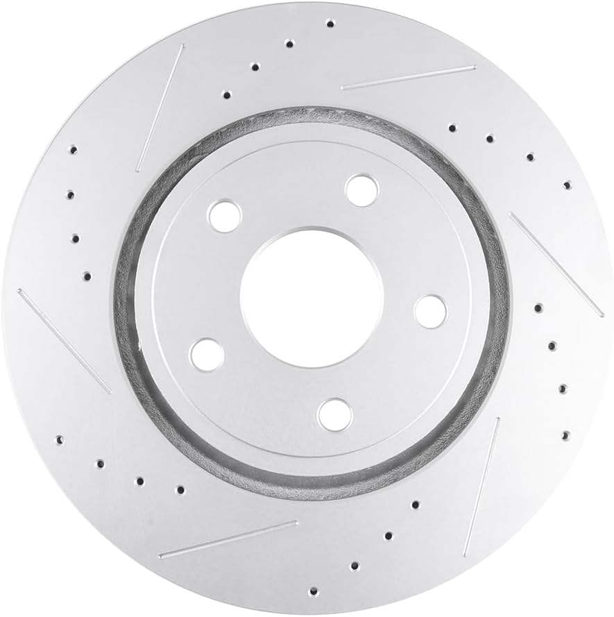 ECCPP 53064 D1455 Front 2pcs Brake Rotors + 4pcs Pads Fit For Dodge For Durango 2011-2020,For Jeep For Grand Cherokee 2011-2012