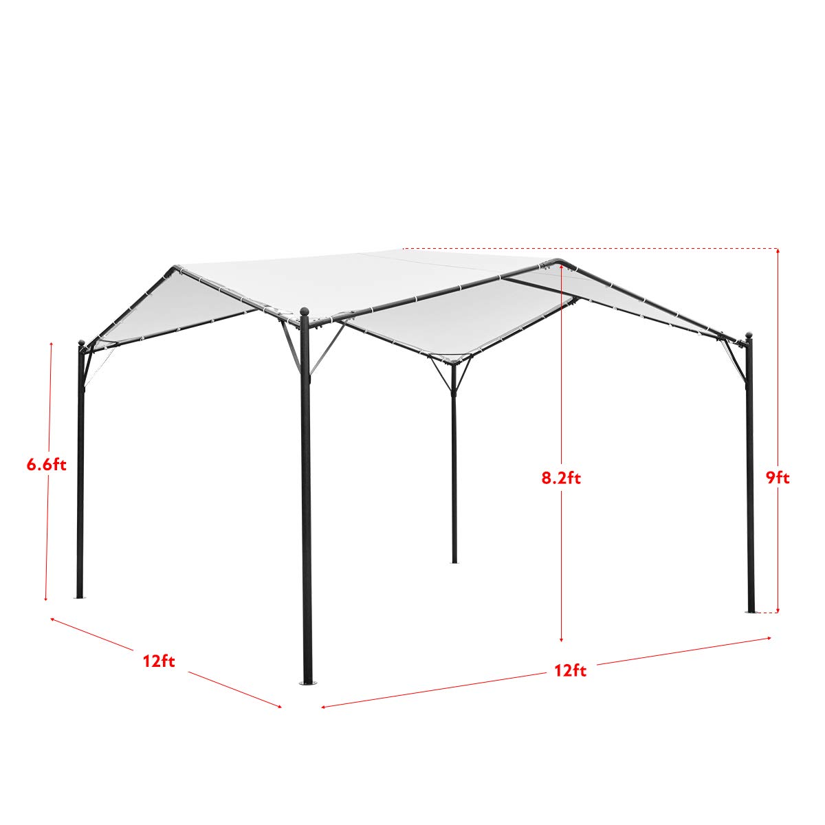 Buy 12x12ft Gazebo Canopy Soft Top Gazebo Canopy with PowderCoated Frame for Patio