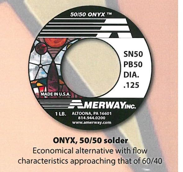 Amerway Onyx Stained Glass Soldering Wire