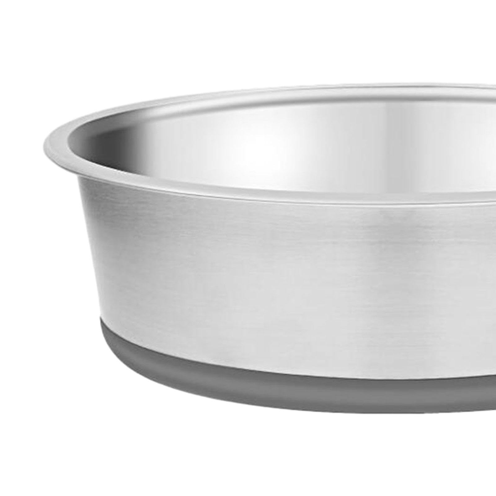 Comedero para Perros de Acero Inoxidable, Base de Silicona Antiahogo Y Antitragantamiento, Ideal para El Hogar Y Tiendas de Mascotas, 26cm