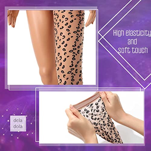 Deladola Mesh Jumpsuit See-Throught One Sleeves Sexy Bodysuit See Through Fishnet Romper Sheer Leopard Bodycon Beach Party Clubwear For Women And Girls #TOP2