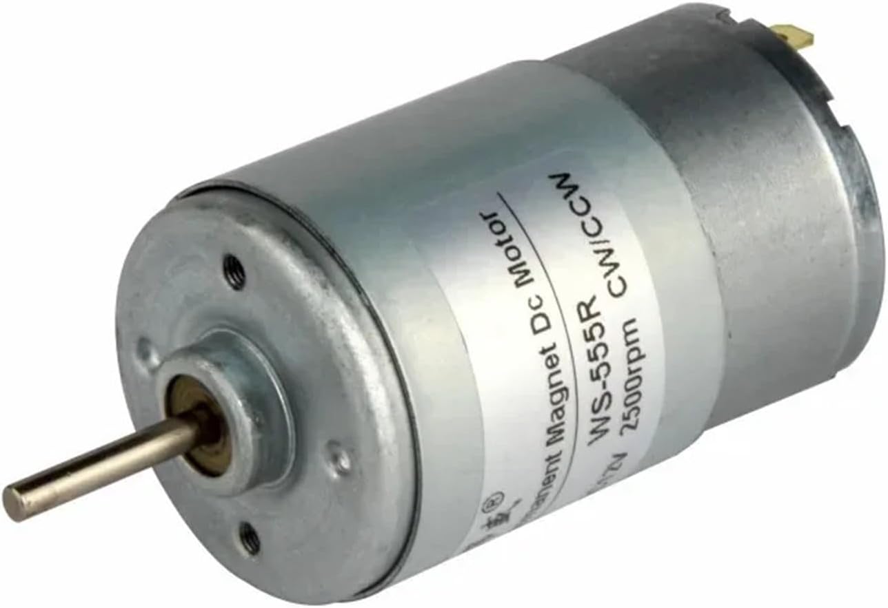1Pcs 555 DC High-Speed Motor Micro Motor 12V/24V Adjustable Speed Positive and Negative Rotatio High DIY Silent Motor(8000 RPM_24V)