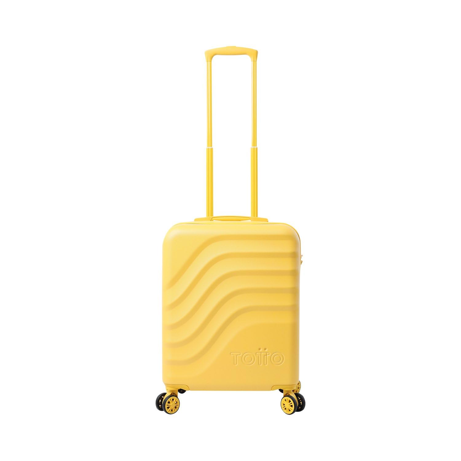TOTTO - Maleta Trolley Cabina, Modelo Bazy+, 39,5 x 54,5 x 22,5cm, Capacidad 39L, Expandible, Resistencia a Impactos, Ruedas 360º, Manija Telescópica, Correas Internas, Candado TSA, Color Super Lemon