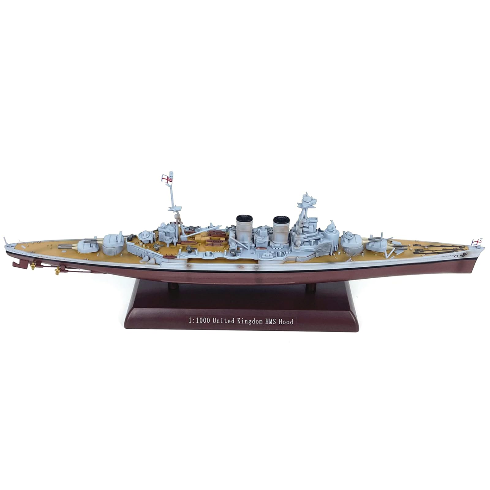 TECKEEN 1: Skala 1000 Wielka Brytania HMS Hood Battlecruiser stop model okrętu wojennego model wojskowy odlew ciśnieniowy model statku do kolekcji