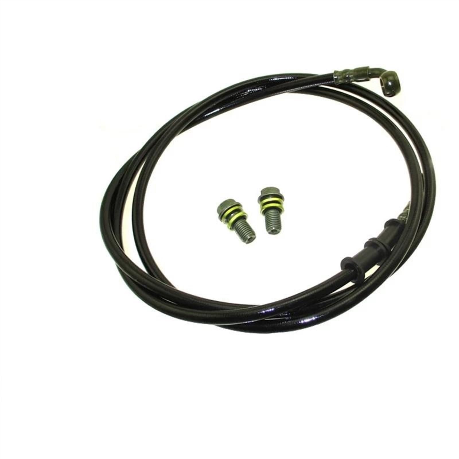 Ksxzw Black- Silver Motorbike Part 1700Mm 67" Motorcycle Hydraulic Brake Line Cable Hose