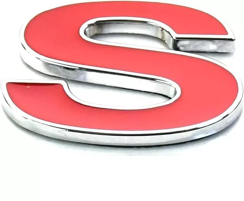 Image of Side Door Emblem 3D Badge Nameplate Letter Sticker 12369966R Fit for 1996-2002 SS 2pcs (Silver Red)