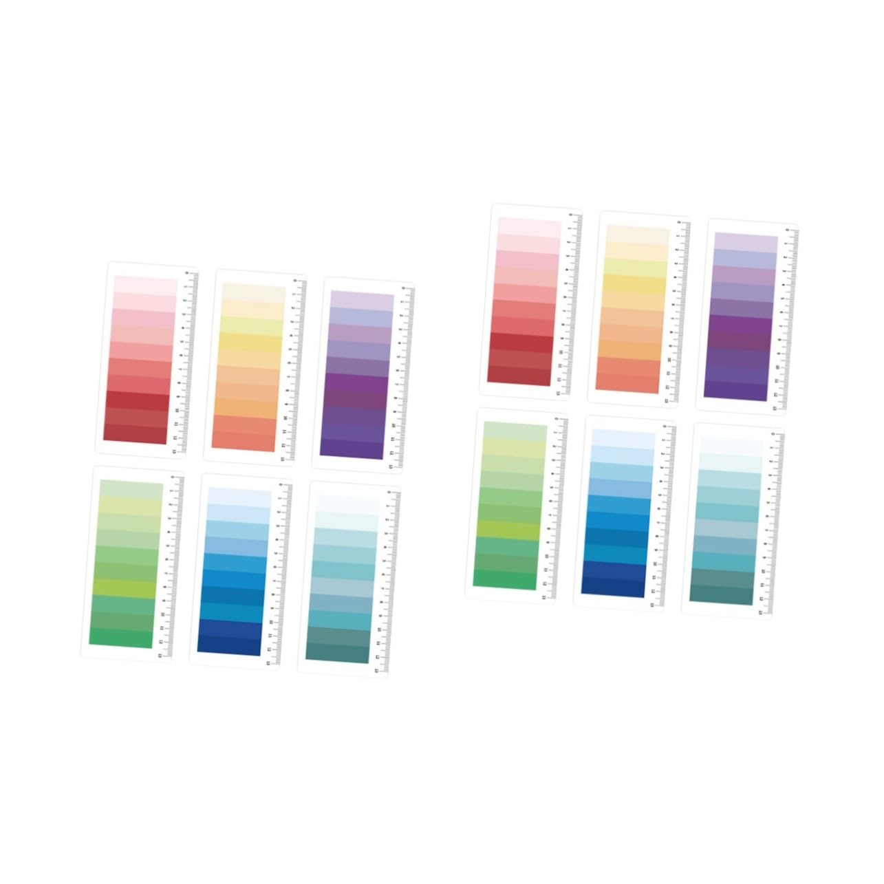 Gadpiparty 12 Sätze Portable Sticky Tabs Pastellfarben Durchsichtige Haftmarker für Notizen Seitenmarkierung und Bürobedarf Leicht für Zuhause