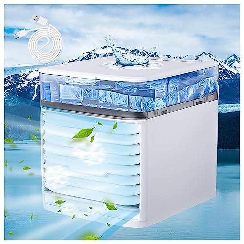 VVLXRIC - Cubio Climatiseur - Refroidit, Humidifie Rafraichisseur D'Air USB , CréEz Votre Zone De Refroidissement Personnelle Climatiseur Pas Cher , Pour Chambre à Coucher, Bureau, Cuisine, Voiture, Maison