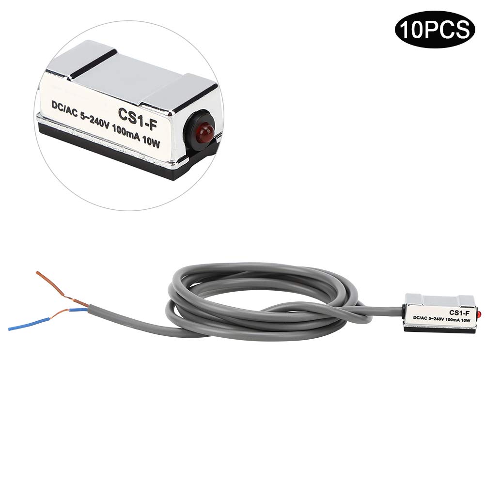 10 szt. Przełącznik magnetyczny CS1-F 10W siłownik pneumatyczny kontaktronowy on off dla SI SU SC JSI MI MA50-63